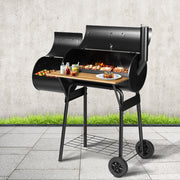 Grillz BBQ Grill 2-In-1 Offset Charcoal Smoker BBQ-SMOKER-OFFSET