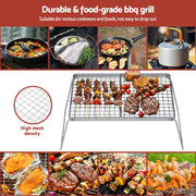 Grillz Portable BBQ Grill Charcoal Smoker Foldable Camping Outdoor BBQ-ST-GRILL
