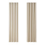 Artiss 2X Blockout Curtains Eyelet 140x230cm Beige BC-MATT-140X230-BG