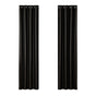 Artiss 2X Blockout Curtains Eyelet 140x230cm Black Shine BC-SHINE-140X230-BK
