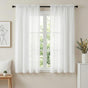 Artiss Blockout Curtains 2X 132x160cm Light Filtering Window Drapes Rod Pocket BC-SHR-132X160-CR