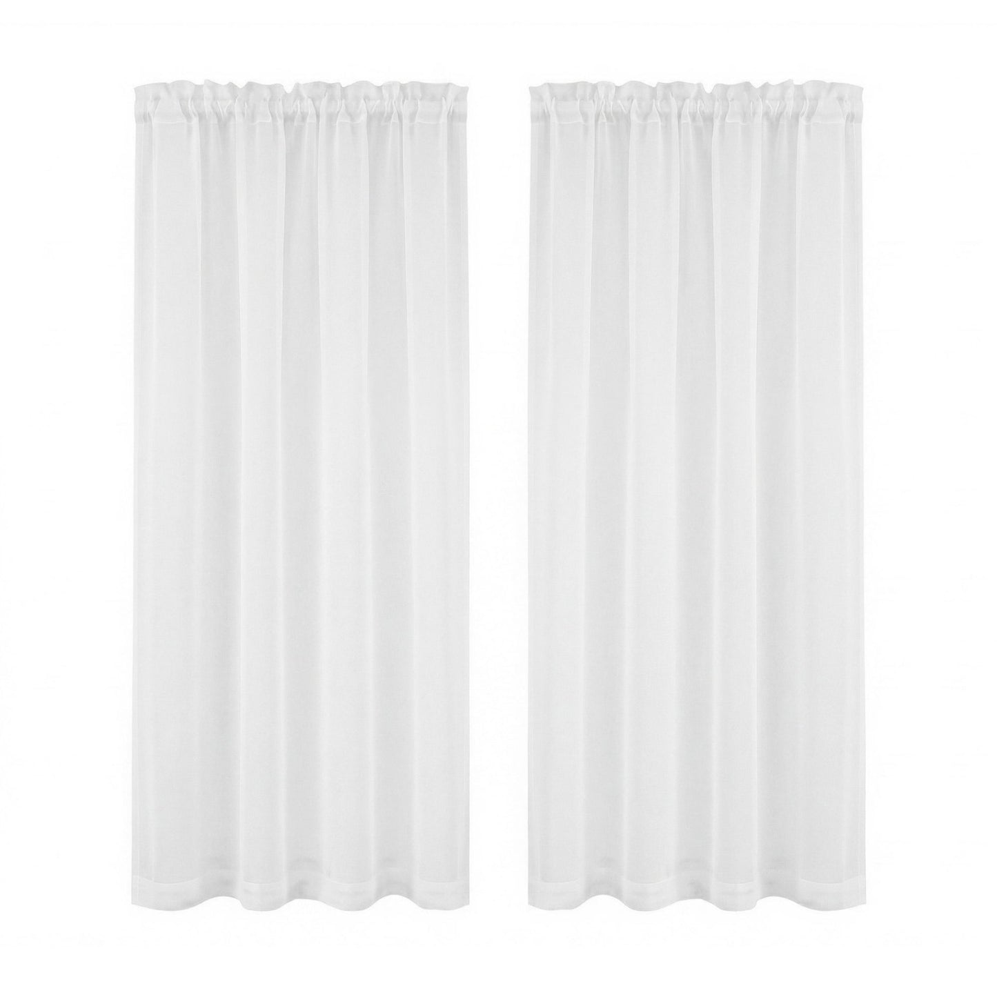 Artiss Blockout Curtains 2X 132x160cm Light Filtering Window Drapes Rod Pocket BC-SHR-132X160-CR