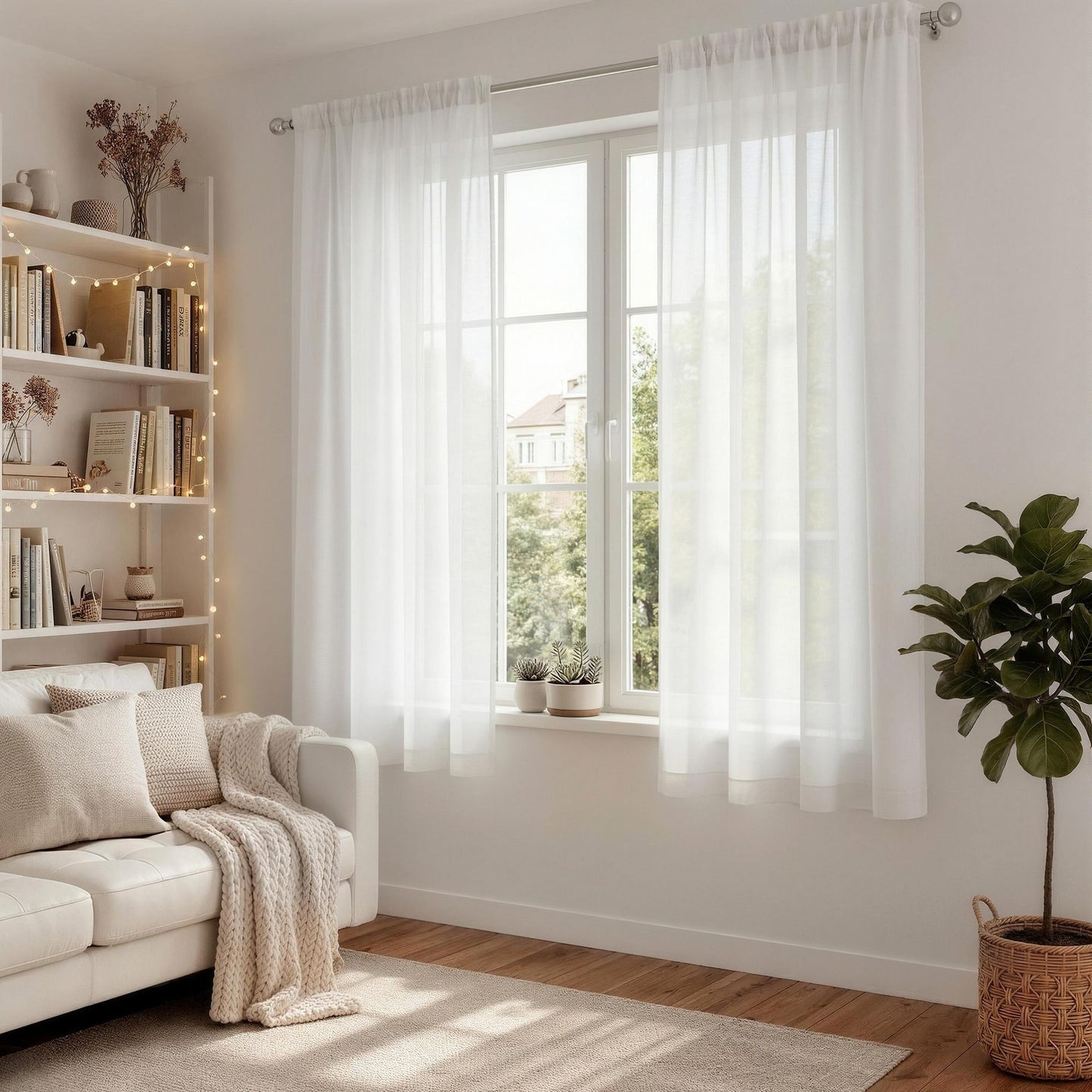 Artiss Blockout Curtains 2X 132x160cm Light Filtering Window Drapes Rod Pocket BC-SHR-132X160-CR