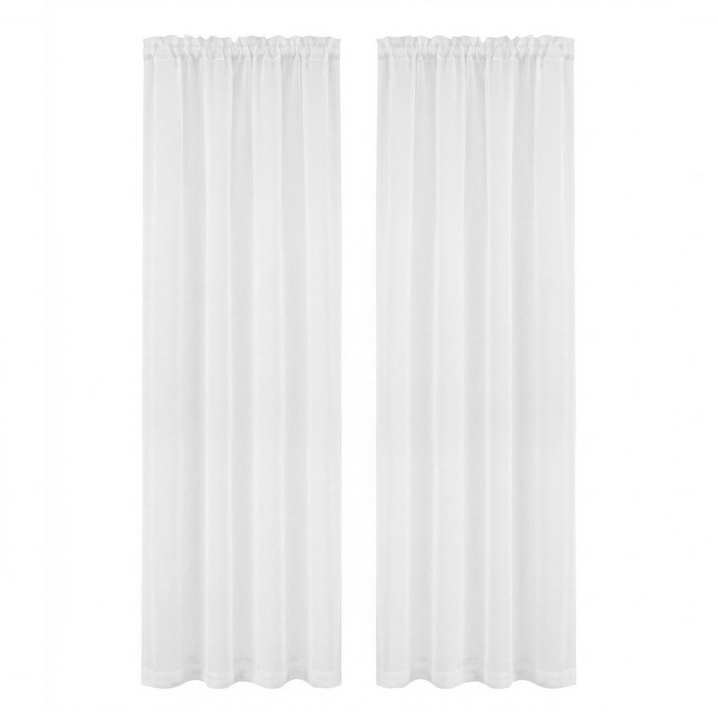 Artiss Blockout Curtains 2X 132x213cm Light Filtering Window Drapes Rod Pocket BC-SHR-132X213-CR