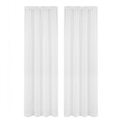 Artiss Blockout Curtains 2X 132x213cm Light Filtering Window Drapes Rod Pocket BC-SHR-132X213-CR