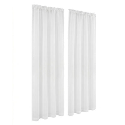 Artiss Blockout Curtains 2X 132x213cm Light Filtering Window Drapes Rod Pocket BC-SHR-132X213-CR