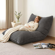 Artiss 3 in 1 Bean Bag Chair Cover (No Filler) Convertible Bean Bag for Adults, Corduroy Stuffed Animal BD-COVER-3IN1-GR