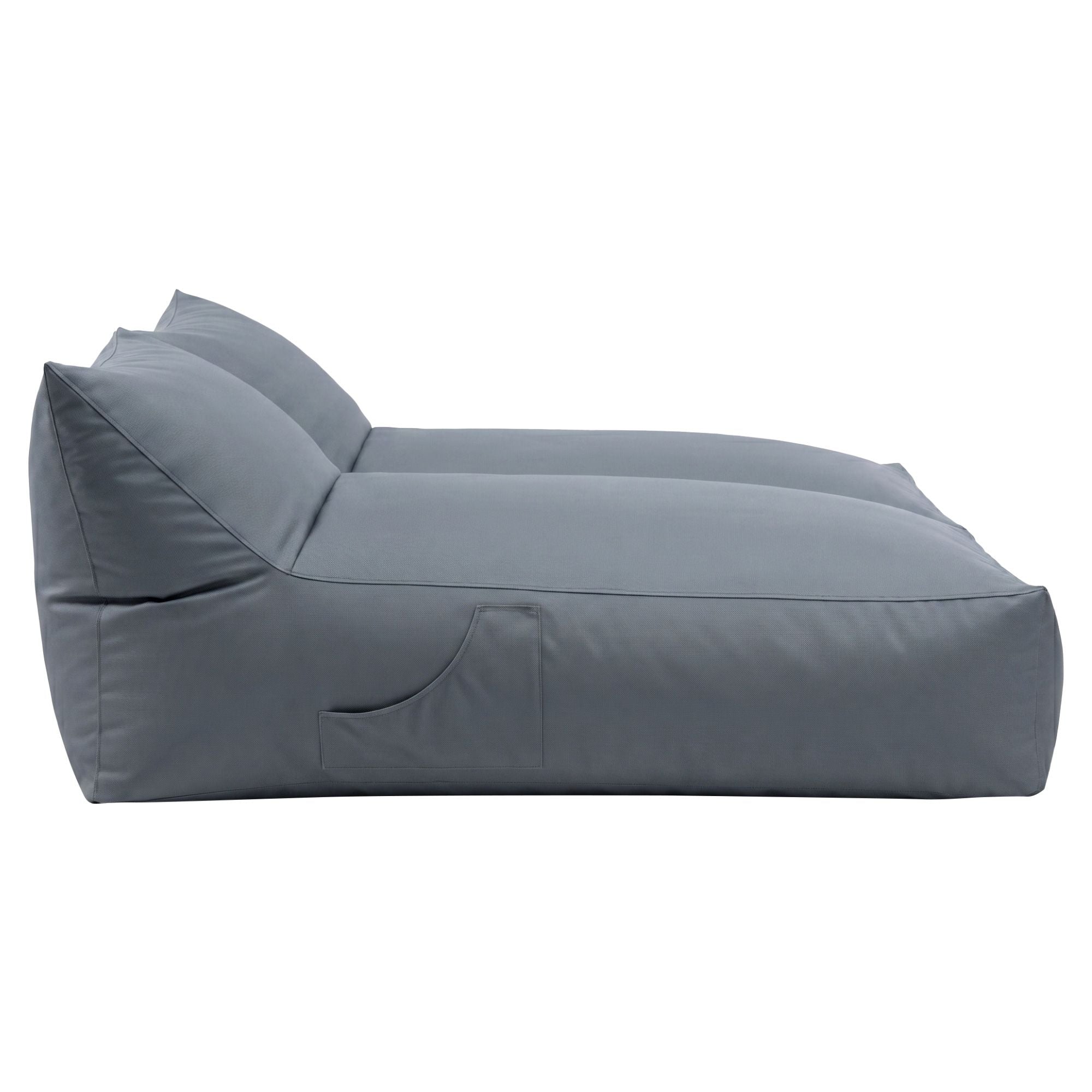 Artiss Outdoor Bean Bag Chair Cover (No Filler) 2 Seater Beanbag Lounge Sofacover Adults Splash-Proof Large BD-COVER-LOUNGE-D-GR