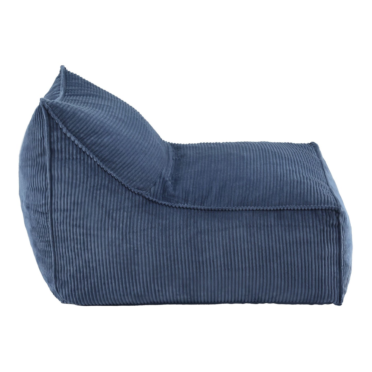 Artiss Bean Bag Chair Cover (No Filler) Soft Corduroy Stuffed Animal Storage Bean Bag Cover for Adults, BD-COVER-LOUNGE-S-BL