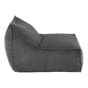 Artiss Bean Bag Chair Cover (No Filler) Soft Corduroy Stuffed Animal Storage Bean Bag Cover for Adults, Washable Lazy Sofa Cover for Living Room Bedroom, Grey