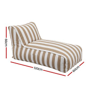 Artiss Outdoor Bean Bag Chair Cover (No Filler) Splash-Proof Beanbag Lounge Sofacover Stuffed Animal Storage BD-COVER-LOUNGE-TAWH