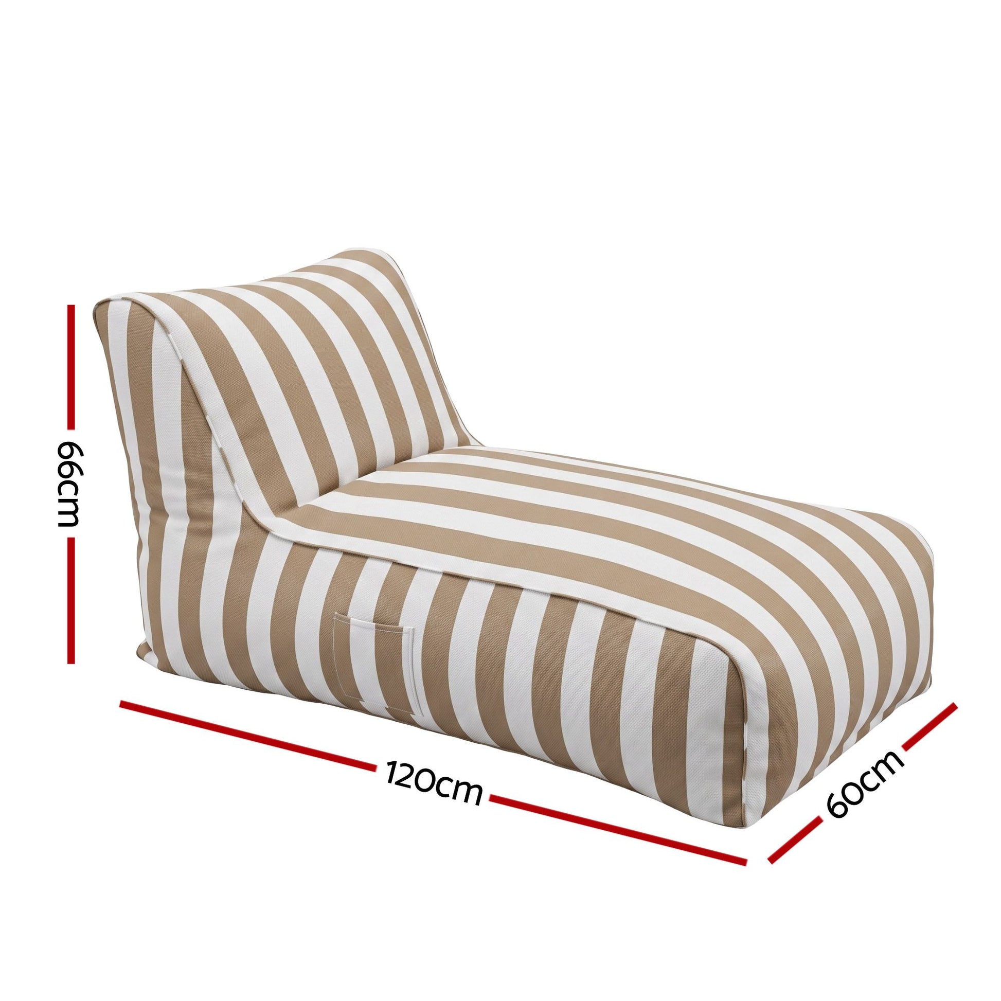 Artiss Outdoor Bean Bag Chair Cover (No Filler) Splash-Proof Beanbag Lounge Sofacover Stuffed Animal Storage BD-COVER-LOUNGE-TAWH