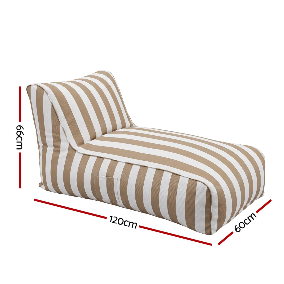 Artiss Outdoor Bean Bag Chair Cover (No Filler) Splash-Proof Beanbag Lounge Sofacover Stuffed Animal Storage BD-COVER-LOUNGE-TAWH