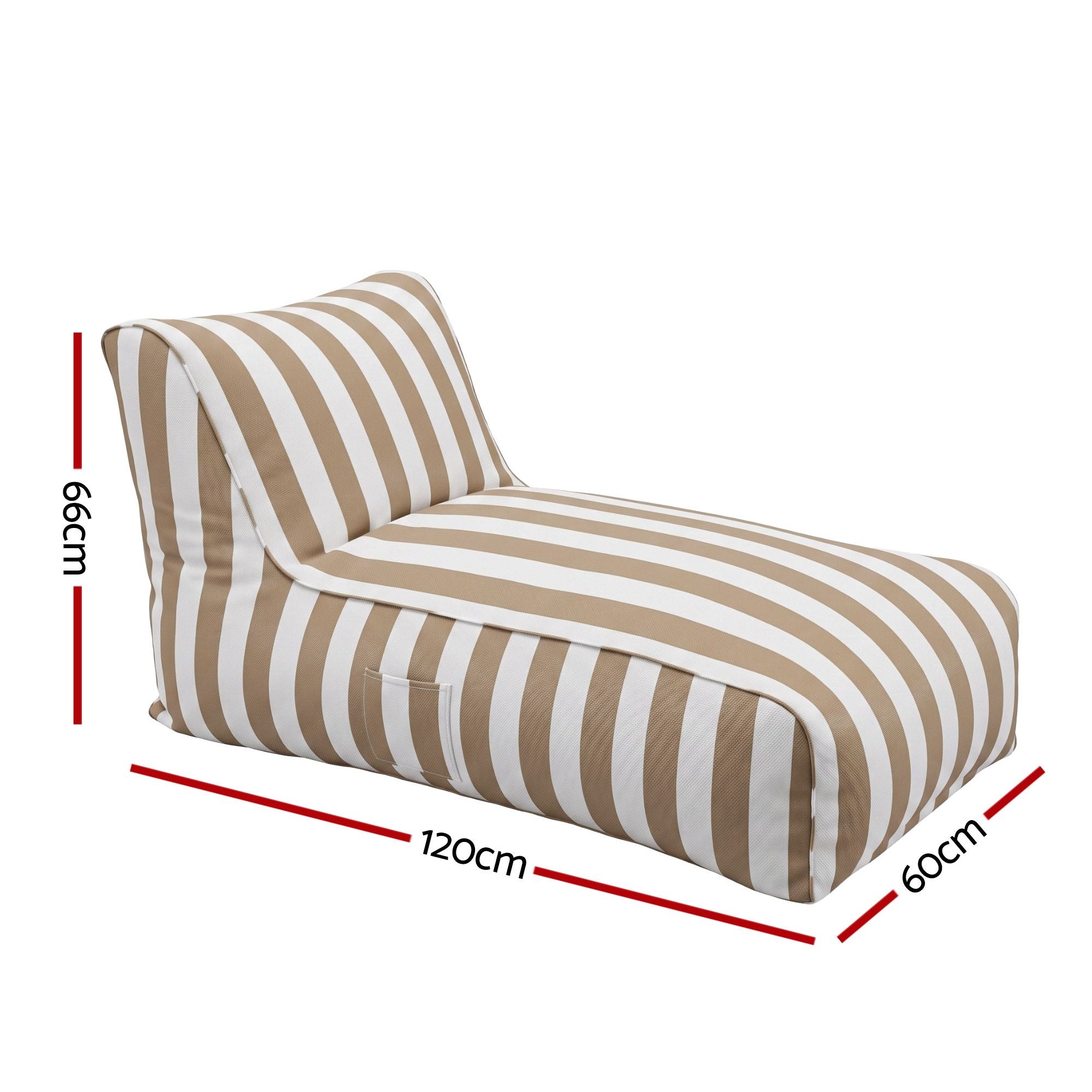 Artiss Outdoor Bean Bag Chair Cover (No Filler) Splash-Proof Beanbag Lounge Sofacover Stuffed Animal Storage BD-COVER-LOUNGE-TAWH