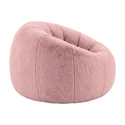 Artiss Bean Bag Chair Cover (No Filler) Soft Faux Fur Beanbag Cover Large Round Stuffed Animal Storage Bean Bag Cover Washable Lazy Sofa Cover for Adults Kids Teens, Pink