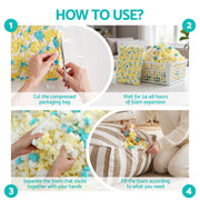 Artiss 5lbs (2.2KG) Bean Bag Filler Shredded Memory Foam Filling High Density Soft Pillow Stuffing for Bean BD-FILLER-MC