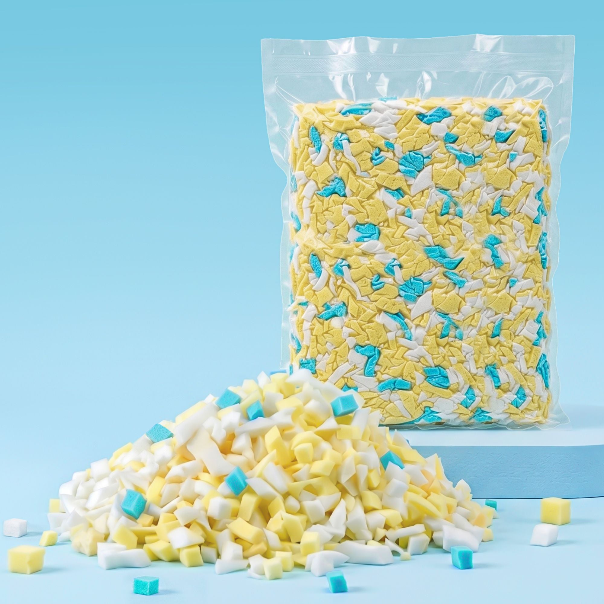 Artiss 5lbs (2.2KG) Bean Bag Filler Shredded Memory Foam Filling High Density Soft Pillow Stuffing for Bean BD-FILLER-MC