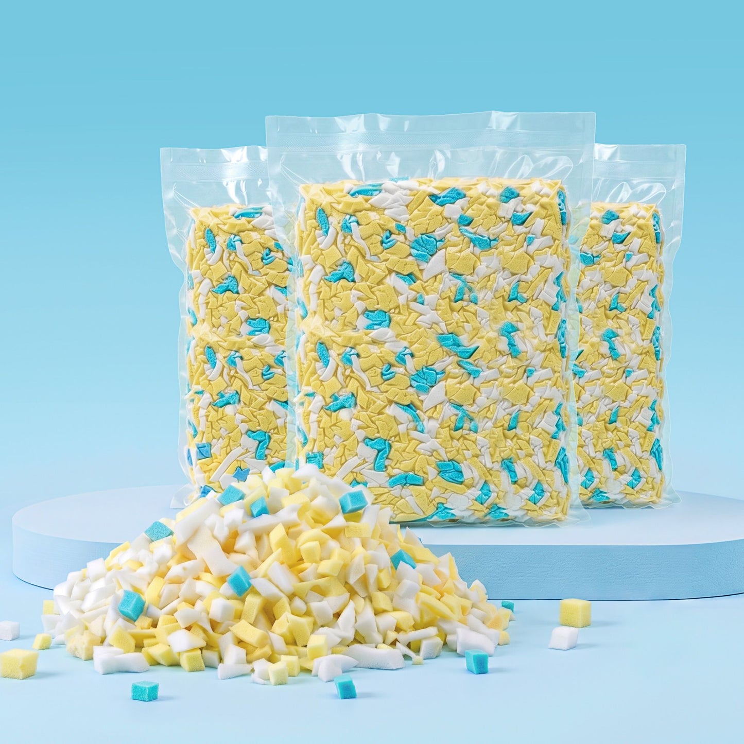 Artiss 15lbs (6.6KG) Bean Bag Filler Shredded Memory Foam Filling High Density Soft Pillow Stuffing for Bean BD-FILLER-MCX3