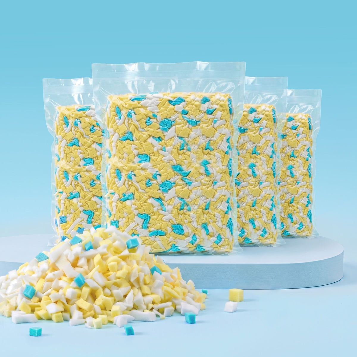 Artiss 20lbs (8.8KG) Bean Bag Filler Shredded Memory Foam Filling High Density Soft Pillow Stuffing for Bean BD-FILLER-MCX4