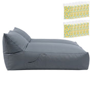 Artiss Outdoor Bean Bag Chair with Filler 2 Seater Beanbag Lounge Adults Splash-Proof Large Bean Bag Cover BD-LOUNGE-D-GR-12FILLER