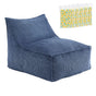 Artiss Bean Bag Chair Cover with Filler Soft Corduroy DIY Stuffed Animal Storage Bean Bag for Adults, BD-LOUNGE-S-BL-5FILLER