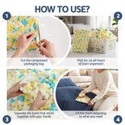 Artiss Bean Bag Chair Cover with Filler Soft Corduroy DIY Stuffed Animal Storage Bean Bag for Adults, Washable Lazy Sofa for Living Room Bedroom, Blue