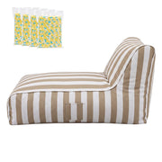Artiss Outdoor Bean Bag Chair with Filler Splash-Proof Beanbag Lounge DIY Stuffed Animal Storage Bean Bag BD-LOUNGE-TAWH-4FILLER