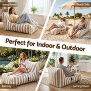 Artiss Outdoor Bean Bag Chair with Filler Splash-Proof Beanbag Lounge DIY Stuffed Animal Storage Bean Bag BD-LOUNGE-TAWH-4FILLER