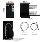 Devanti 10 Place Settings Freestanding Dishwasher Black