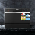 Devanti 6 Place Settings Benchtop Dishwasher Black BDW-6-02I-BK
