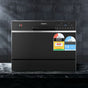 Devanti 6 Place Settings Benchtop Dishwasher Black BDW-6-02I-BK