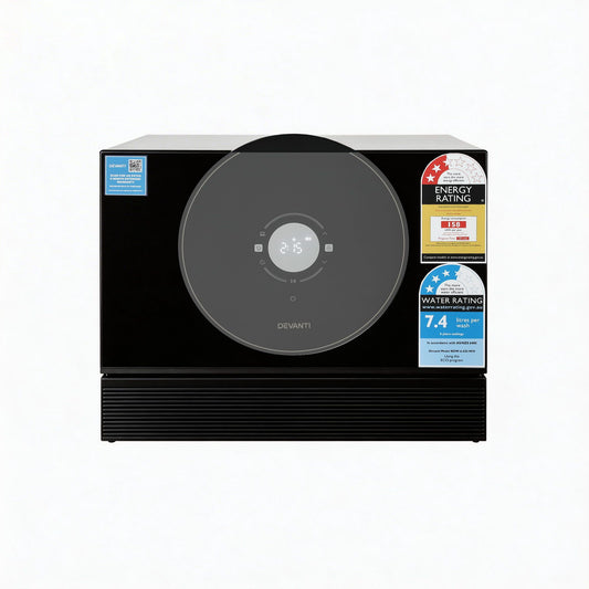 Devanti 6-Place Setting Benchtop Dishwasher 50cm Black BDW-6-CD-BK