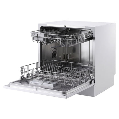Devanti 8 Place Settings Benchtop Dishwasher White BDW-8-02G-WH