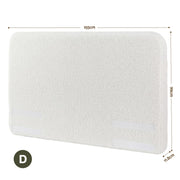 Artiss Double Headboard for Bed Frame Boucle Fabric No-Assembly Vacuum Compressed Soft Backrest with BED-FOAM-HEAD-SOLIS-D-WH
