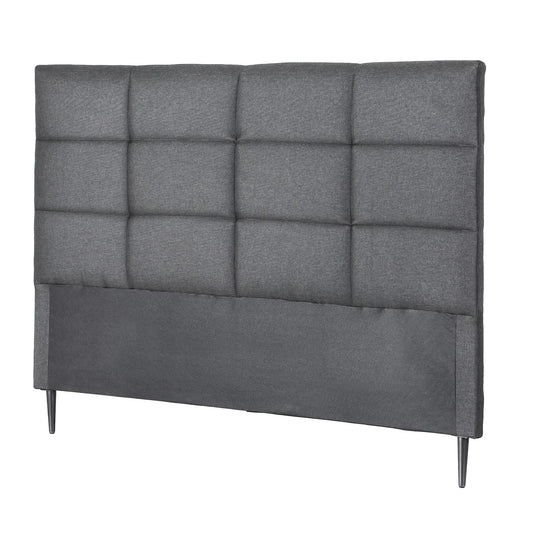 Artiss Bed Headboard Double Bedhead Linen Fabric Charcoal BED-HEAD-PLA-D-CHAR