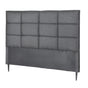 Artiss Bed Headboard Double Bedhead Linen Fabric Charcoal BED-HEAD-PLA-D-CHAR