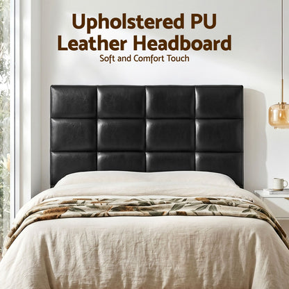 Artiss Bed Headboard Queen Bedhead PU Leather Black BED-HEAD-PLA-Q-BK