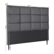 Artiss Bed Headboard Queen Bedhead Linen Fabric Charcoal