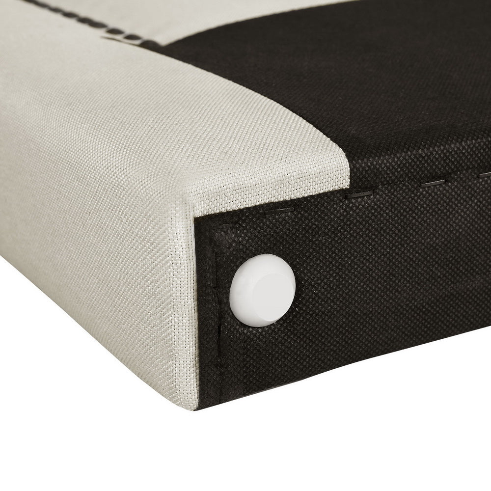Artiss Bed Frame Bed Head Headboard Queen Fabric - RIVE Beige BED-HEAD-RIVE-Q-BG