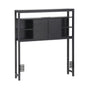 Artiss Bed Headboard King Single Storage Bedhead Charging Station Black BED-HEAD-SOR-KS-BK
