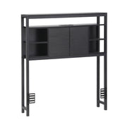 Artiss Bed Headboard King Single Storage Bedhead Charging Station Black