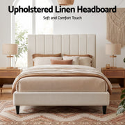 Artiss Bed Head Headboard Double Linen 137CM - Beige