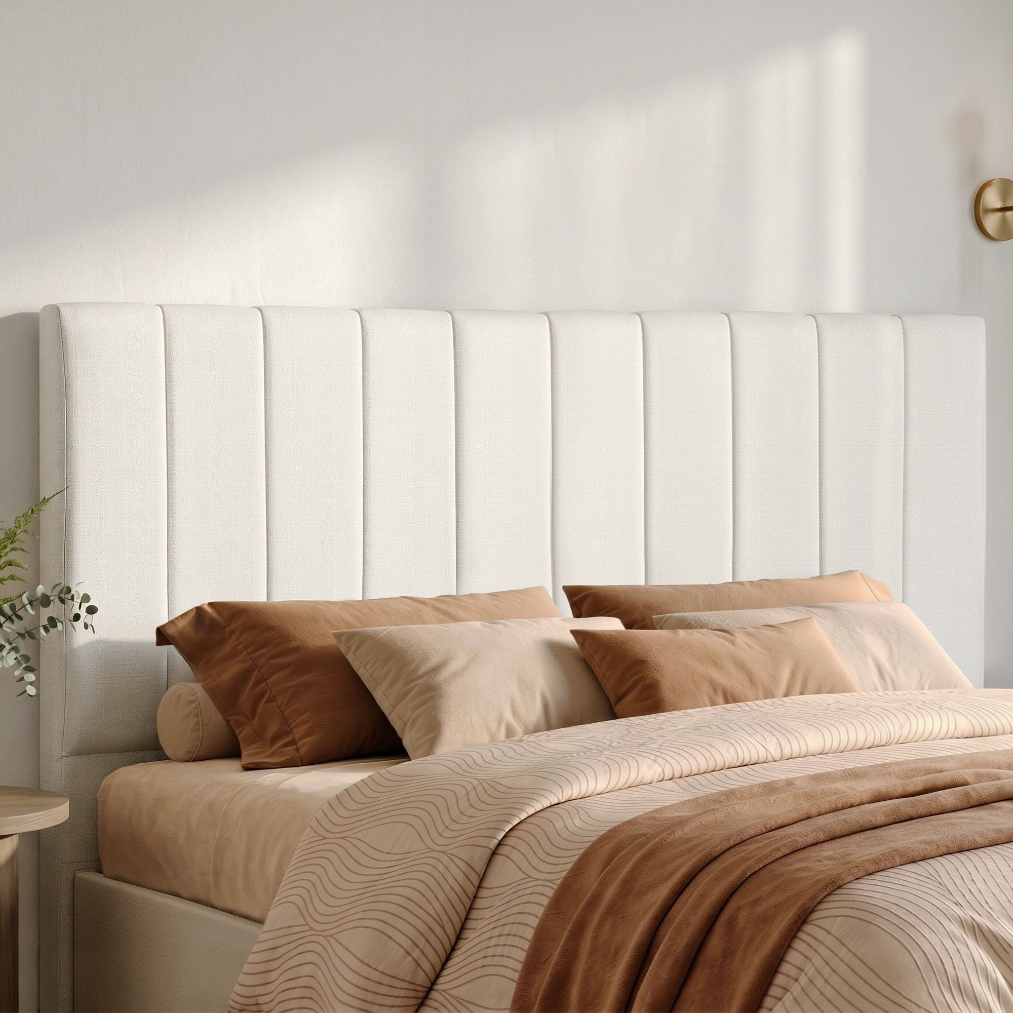 Artiss Bed Head Headboard King Linen 183CM - Beige