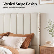 Artiss Bed Head Headboard Queen Linen 153CM - Beige