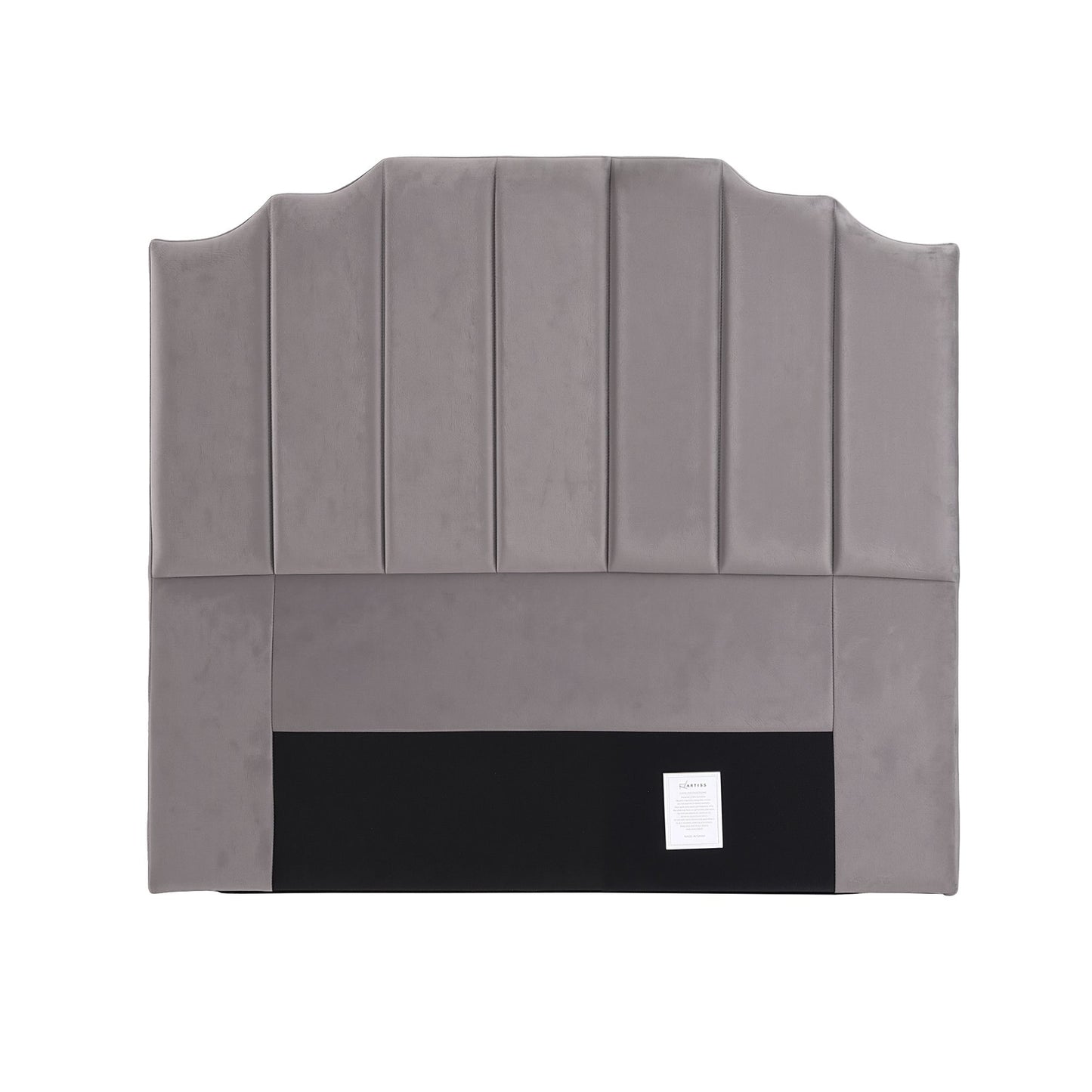 Artiss Bed Head Headboard Double Velvet 138CM - Grey BED-HEAD-WING-D-GY
