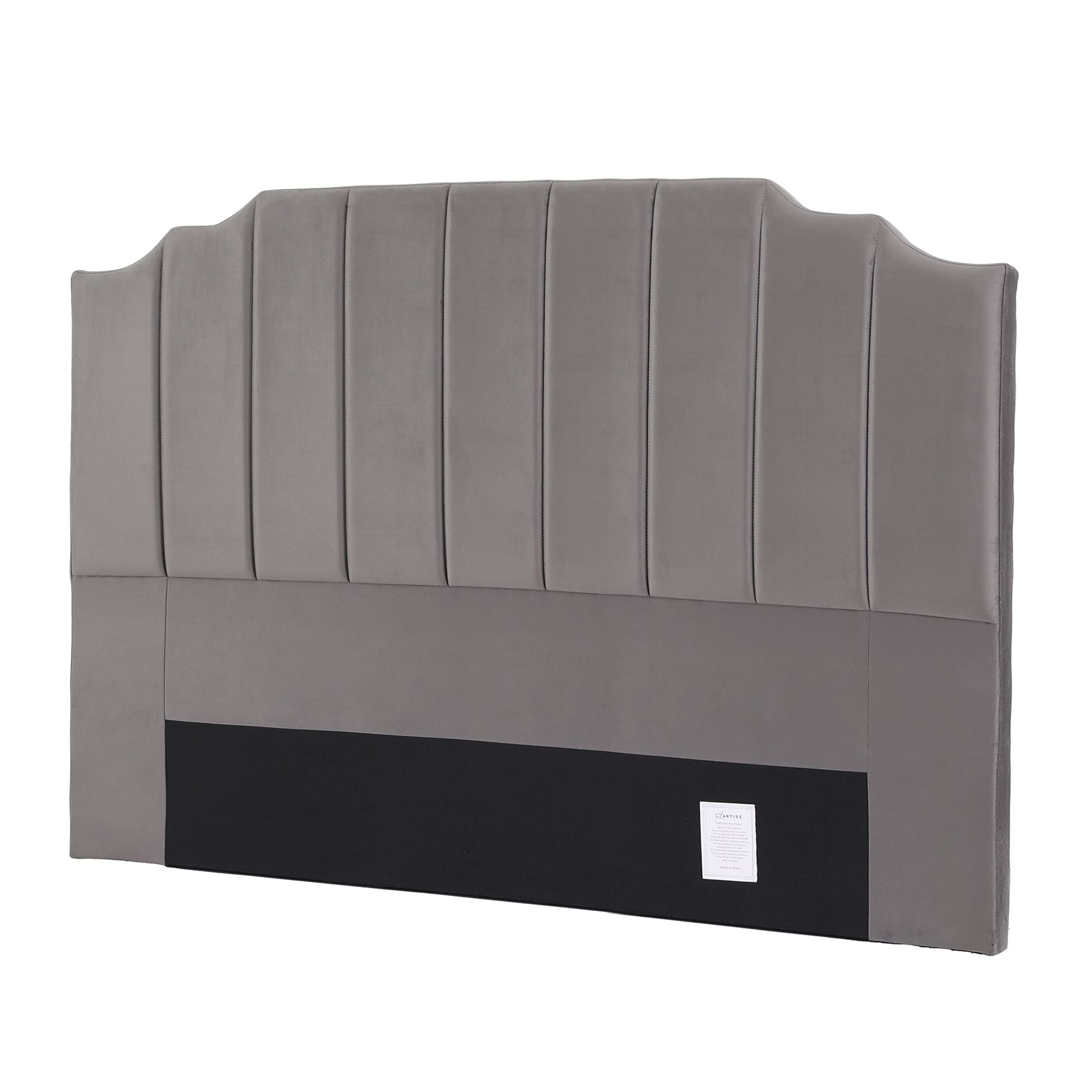 Artiss Bed Head Headboard King Velvet 183CM - Grey