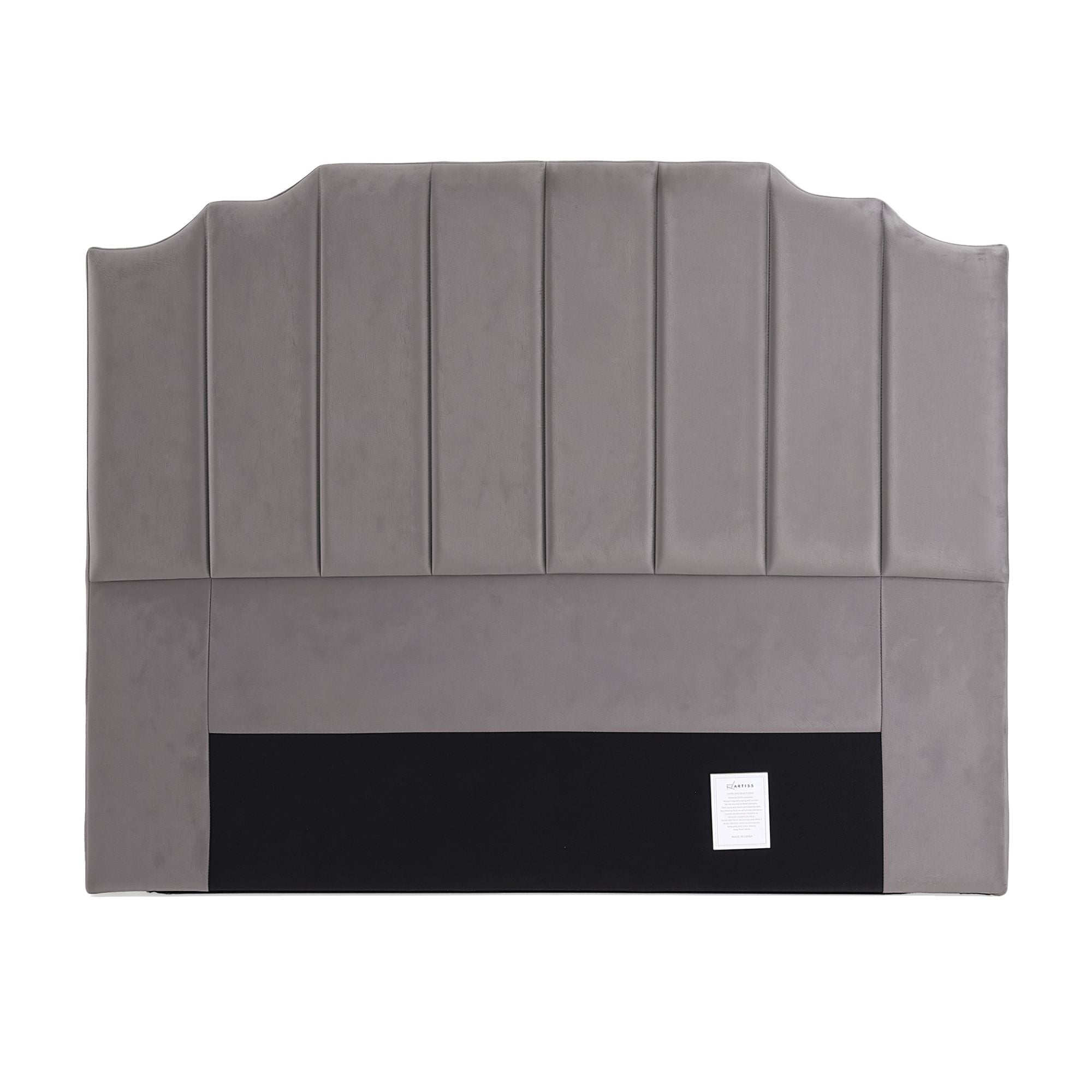 Artiss Bed Head Headboard Queen Velvet 153CM - Grey