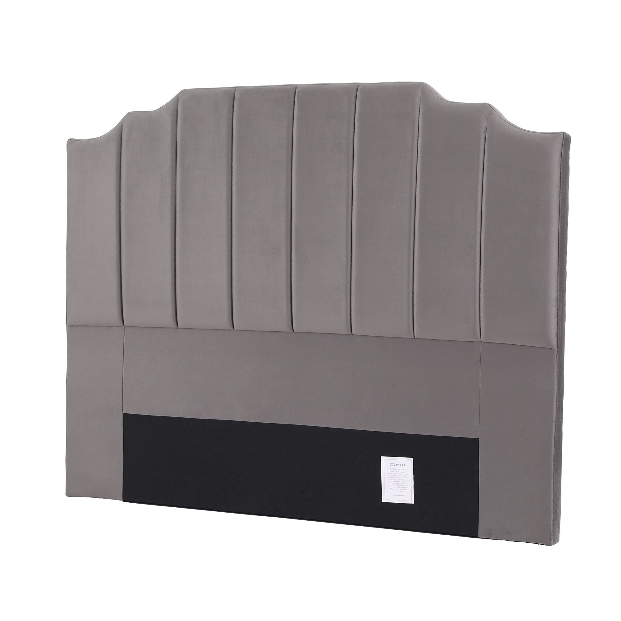 Artiss Bed Head Headboard Queen Velvet 153CM - Grey