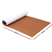 Seamanship EVA Foam Boat Flooring Mat Decking Sheet 240x90x0.6cm Dark Brown BF-240X90-D-BR