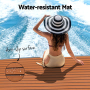 Seamanship EVA Foam Boat Flooring Mat Decking Sheet 240x90x0.6cm Dark Brown BF-240X90-D-BR
